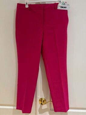 DKNY Hot Pink Women's Tailored Pants Size 8 NWOT
